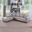 Delacourt 103.5" Wide Faux Leather Sofa & Chaise