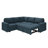 Brunella L-shaped Corner Sectional Sofa Bed with Pull-Out Bed-114985679