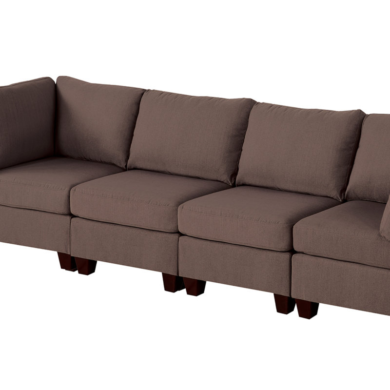 MODULAR SET - Linen Sectional Sofa (Sectional)
