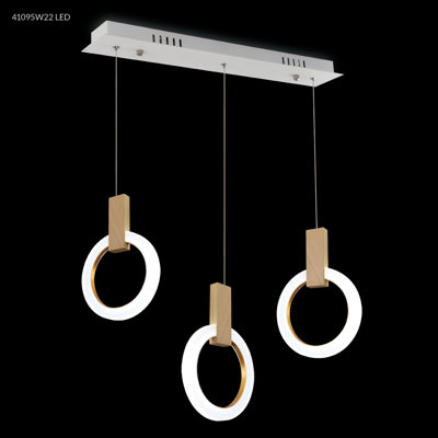 Acrylic 3 - Light LED Pendant