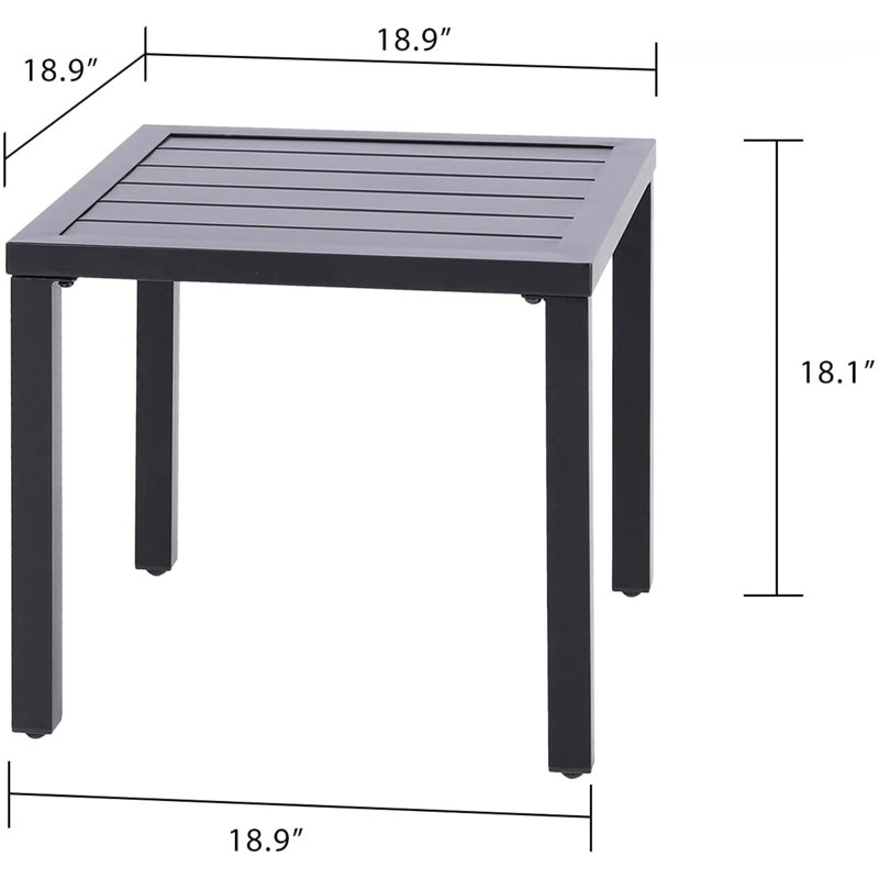 Table de bout pour l'extérieur avec petit bistro Salem
