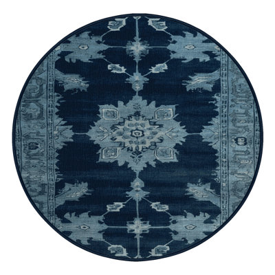 Tapis bleu lavé à la machine