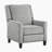  Littzy 30" Modern & Contemporary Push Back Textured Fabric Reclining Chair with Nailhead Trim & Exposed Wood Feet-1003302137