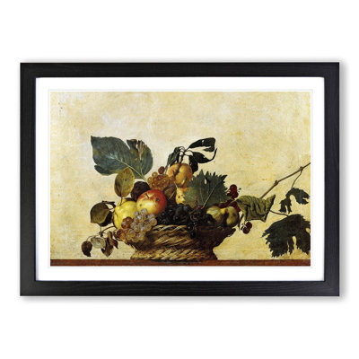 Fruit Basket by Caravaggio - Framed Print