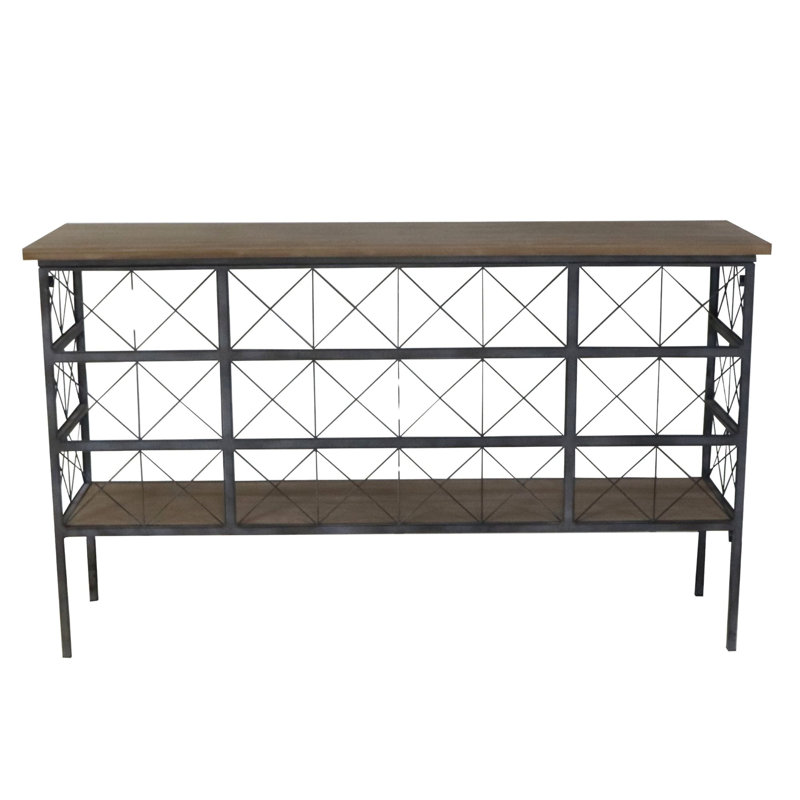 VIP Metal 58.88 in. Multicolor Table with Latticed Frame