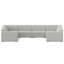 Rex 8 - Piece Modular Upholstered U-Sectional
