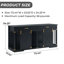 Grande porte de grange pour chien avec 2 tiroirs et cloison-847920840