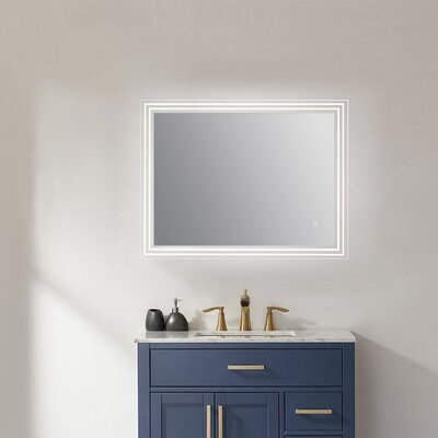 Gullane 36” Rectangle Frameless Modern LED Bathroom Vanity Mirror -  Brayden Studio®, FF756DC41F2B4099ABD21B60793E6624