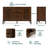 Jeann 17.72'' Solid Wood Sideboard