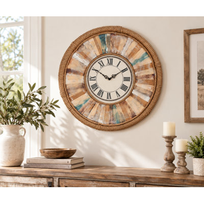 Horloge murale vintage de 24 pouces