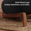 Modern Sherpa Sofa with Wood Wedge Legs-1362081550