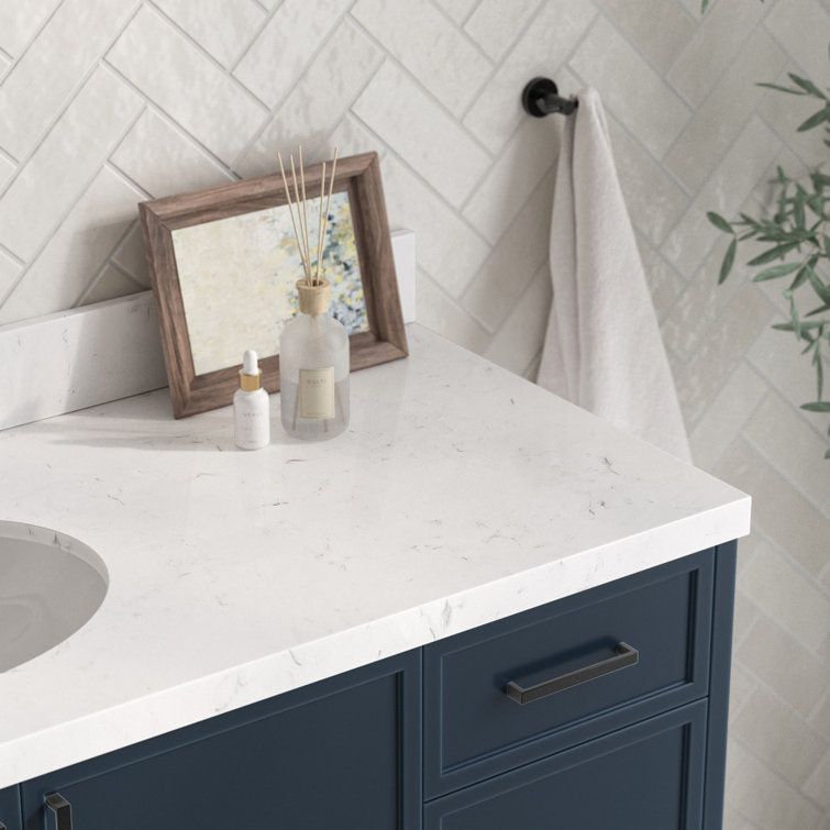 ARIEL Kelly 60 Single Sink Bathroom Vanity with Carrara Quartz Top