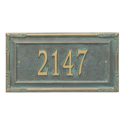 Plaque d'adresse murale 1 ligne personnalisée Gardengate