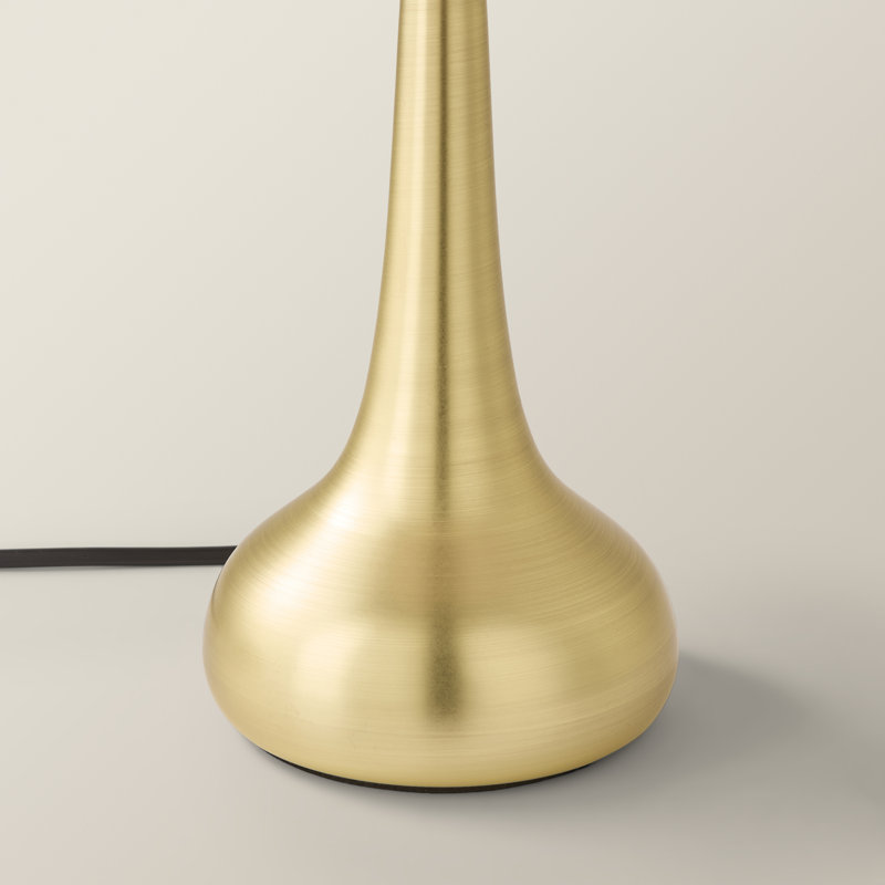 Riorita Metal Table Lamp, Brushed Gold, Yes, Cream
