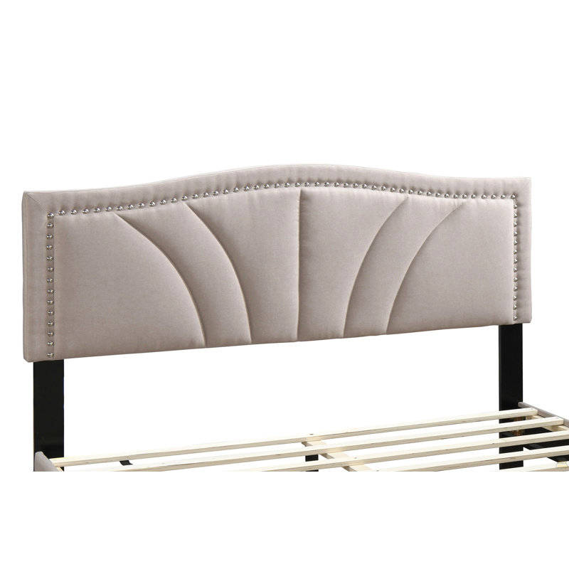 Cadre de lit tête de lit 1pc, Marron clair, Lit double