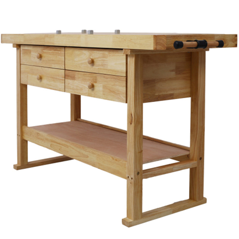 Wooden Workbench for Garage Workshop and Home