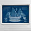 «Antique Ship Blueprint III» par Paul Cezanne - reproduction d'art encadrée-1484512810-1484512816