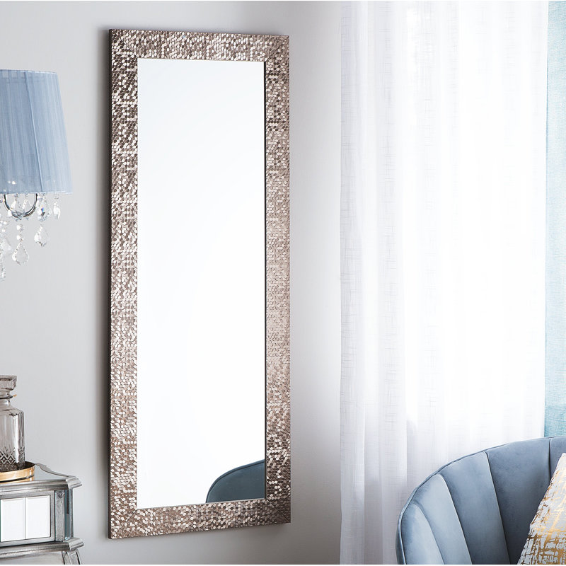 Casandra Flat Wall Mirror, Brown