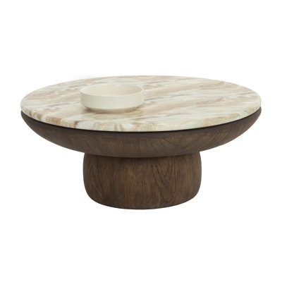 TABLE BASSE ORULA - ASPECT MARBRE - MACCHIATO