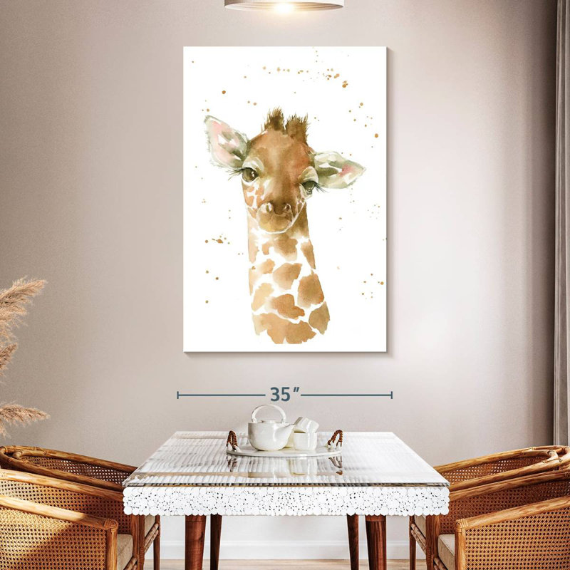 Brampt Light Baby Giraffe, 51" H x 34" W