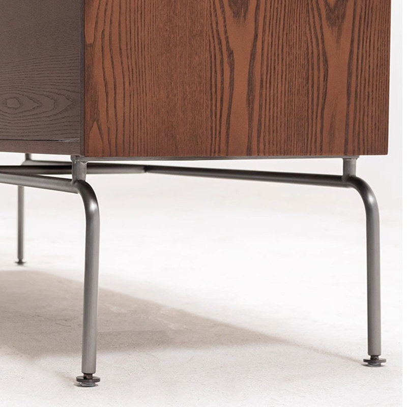 Armoire d'entrée Mid-Century, H 34,6 po x l 47,2 po x P 15,7 po