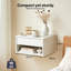 37cm W Manufactured Wood Bedside Table