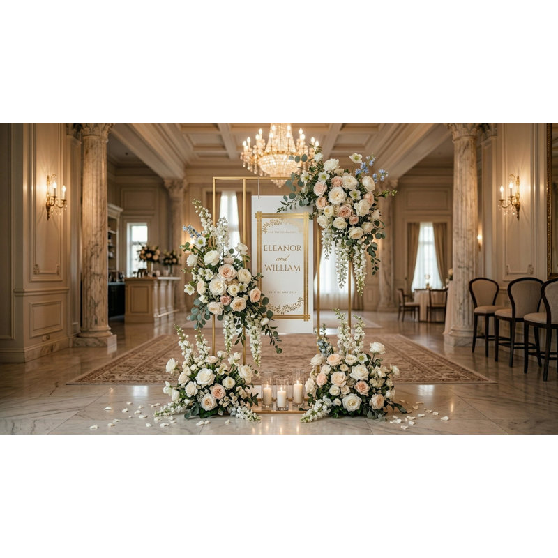 Arche de mariage en acier inoxydable Stonehill