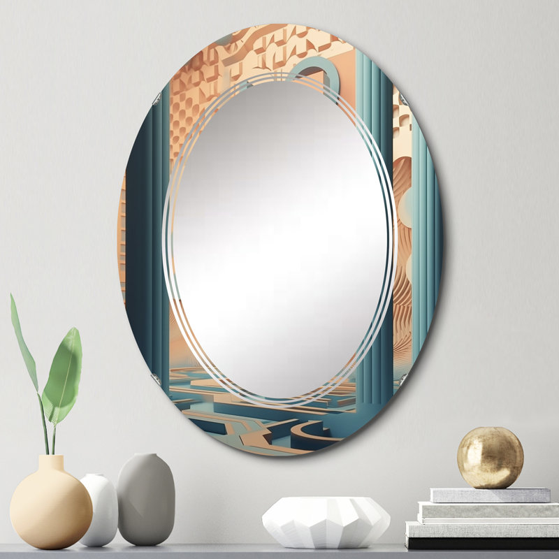 Goslee - Miroir mural moderne ovale, 30 po x 20 po