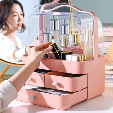 Glynis Cosmetics Storage Box Latitude Run Finish: Pink