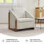 Fauteuil en tissu d'ameublement Chenille-304650929