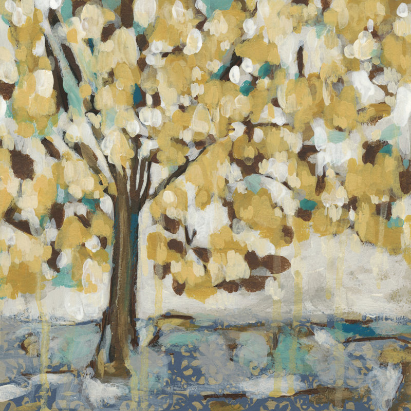 Golden Sunrise I by Chariklia Zarris - Wrapped Canvas Painting, 30cm H x 30cm W x 3.8cm D
