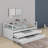 Twin XL Wood Daybed With 2 Trundles, Storage Cubbies, 1 Light For Free And USB-411093081