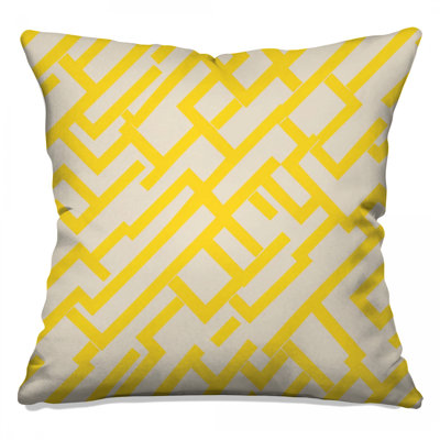 Coussins décoratifs Yellow Beige Maze