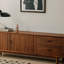 Meuble télé simple en bois massif de style rétro