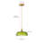 1-Light green dimmable glass pendant lamp