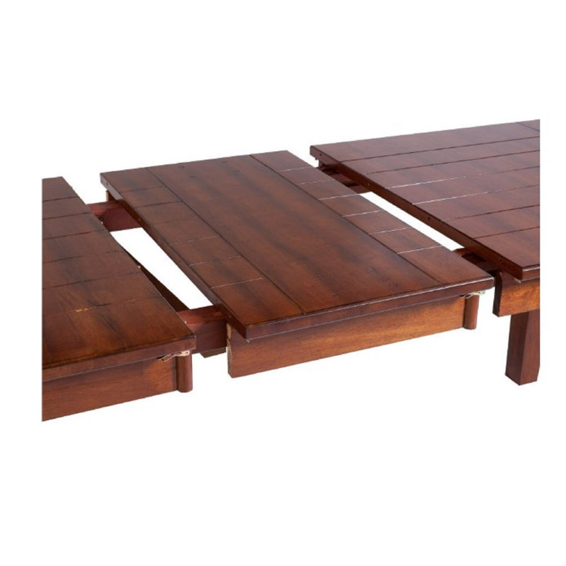 Fox Pine Solid Wood Dining Table, Brown
