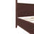 Lagola King Size Wood Canopy Bed Frame with Headboard, Four Poster Platform Bed Frame with Wooden Support Slats, No Box Spring Needed, Easy Assembly, Espresso-129423231-129423233