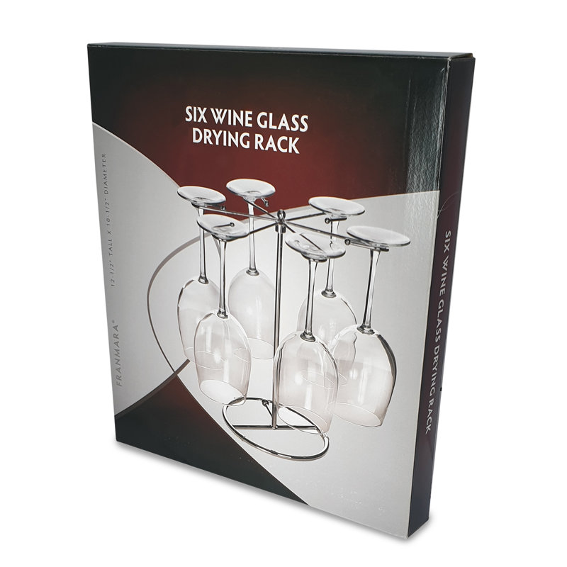 Tabletop Wine Glass Rack Silver