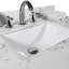 Dessus de meuble-lavabo de salle de bain avec lavabo rectangulaire encastré en céramique avec 3 trous de robinet