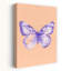 Purple Watercolor Butterfly Delicate Dreamy Ethereal Butterfly Lavender Violet Nature Wall Art Print 1 Piece Wrapped Canvas Wall Art-147845605