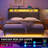 Wenda Upholstered Metal Wingback Storage Bed with Headboard, Charging Station and LED Lights-753594849-788990401