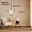 "Luminaire suspendu urbain / industriel Crawford: luminaire en verre ensemencé transparent et bronze à 1 lumière" HomePlace Lighting