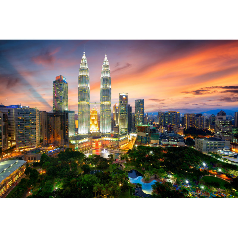 Kuala Lumpur - Photographie sur toile tendue, H 8 po x l 12 po x P 1,25 po