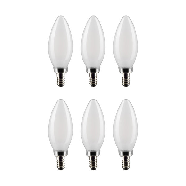 Satco 40 Watt Equivalent B11 E12/Candelabra Dimmable 4000K LED Bulb ...