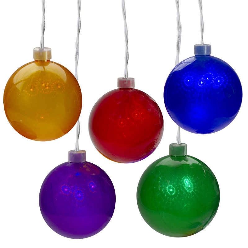 Ensemble de lumières DEL sphériques pour patio - multicolore - fil blanc 4 pi - 20 carats