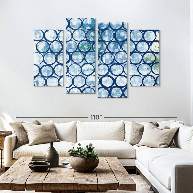 Avery Blue Eclipse I, 54'' H x 84'' W