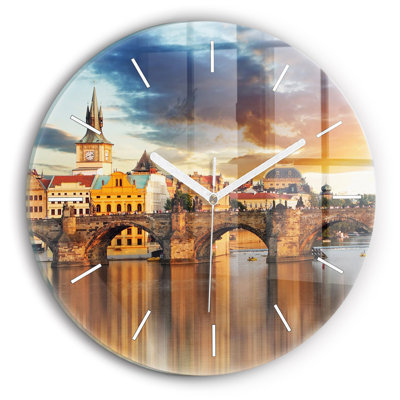 Glass Wall Clock