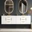 Armoire de salle de bain murale 72 po, 2 tiroirs, armoire de rangement flottante en bois massif-1597203549