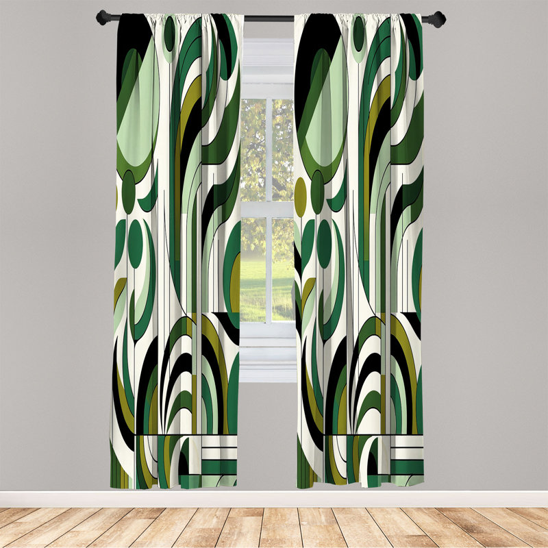 Semi Sheer Curtain, 56" W x 63" L