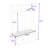 Modern Hall Tree with Golden Hooks, Bench, Drawers and Storage Compartments-606366768